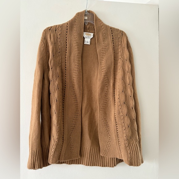 Talbots Sweaters - Vintage Talbots wool/cashmire/cotton blend tan cardigan size large